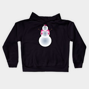 Christmas SnowMan Big Hug Kids Hoodie